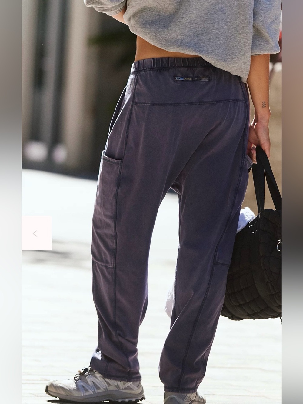 Free People Movement Hot Shot Utility Pants Washed Black S